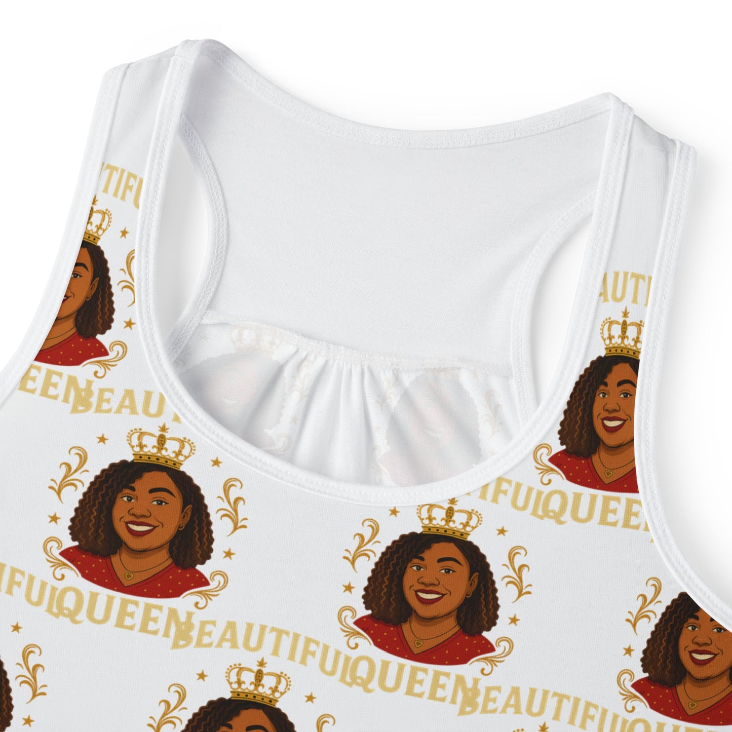 Empowered Women’s Tank Top, Inspirational Summer Tee, Gift for Her, Affirmation Wear, Everyday Casual Top, Unique AOP Shirt