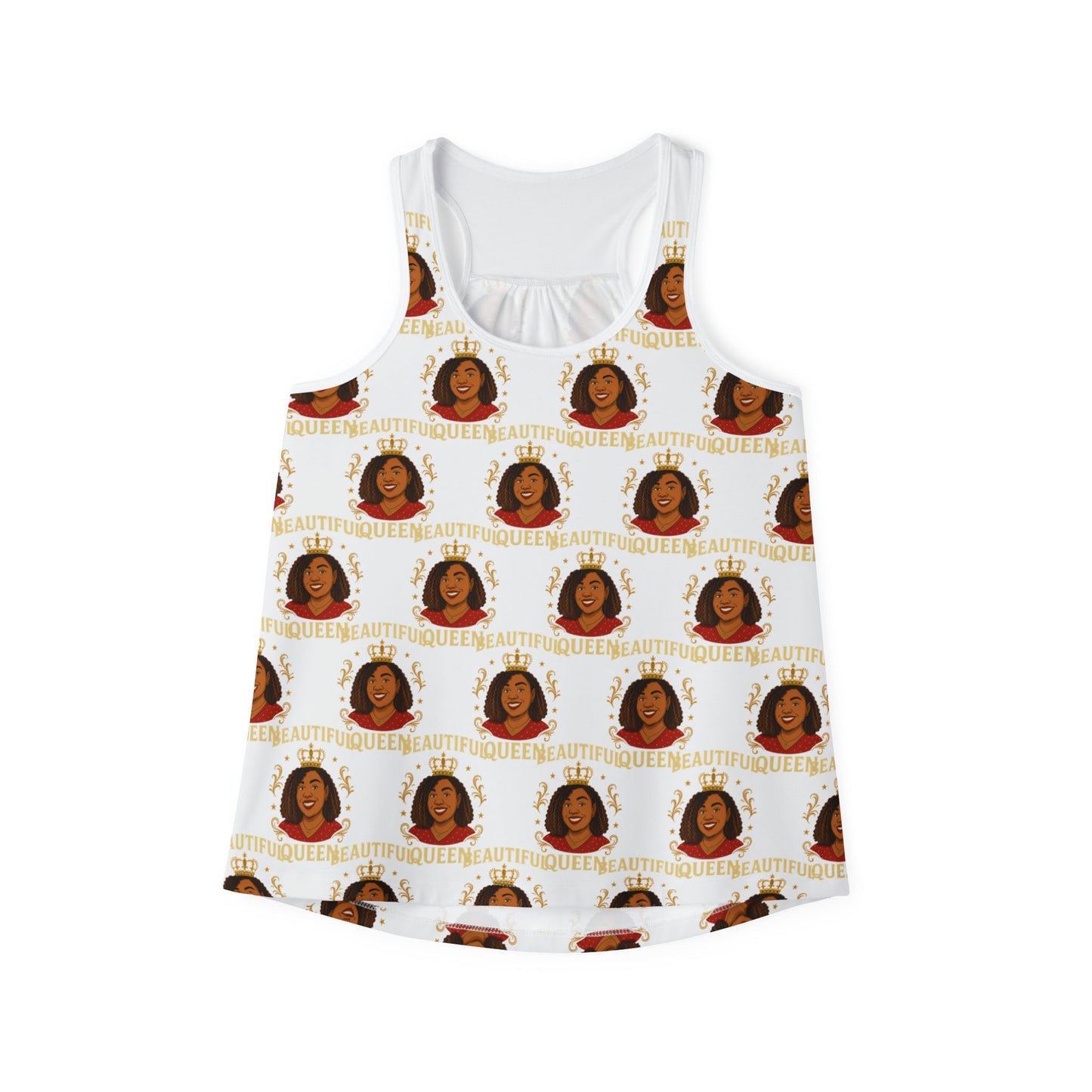 Empowered Women’s Tank Top, Inspirational Summer Tee, Gift for Her, Affirmation Wear, Everyday Casual Top, Unique AOP Shirt