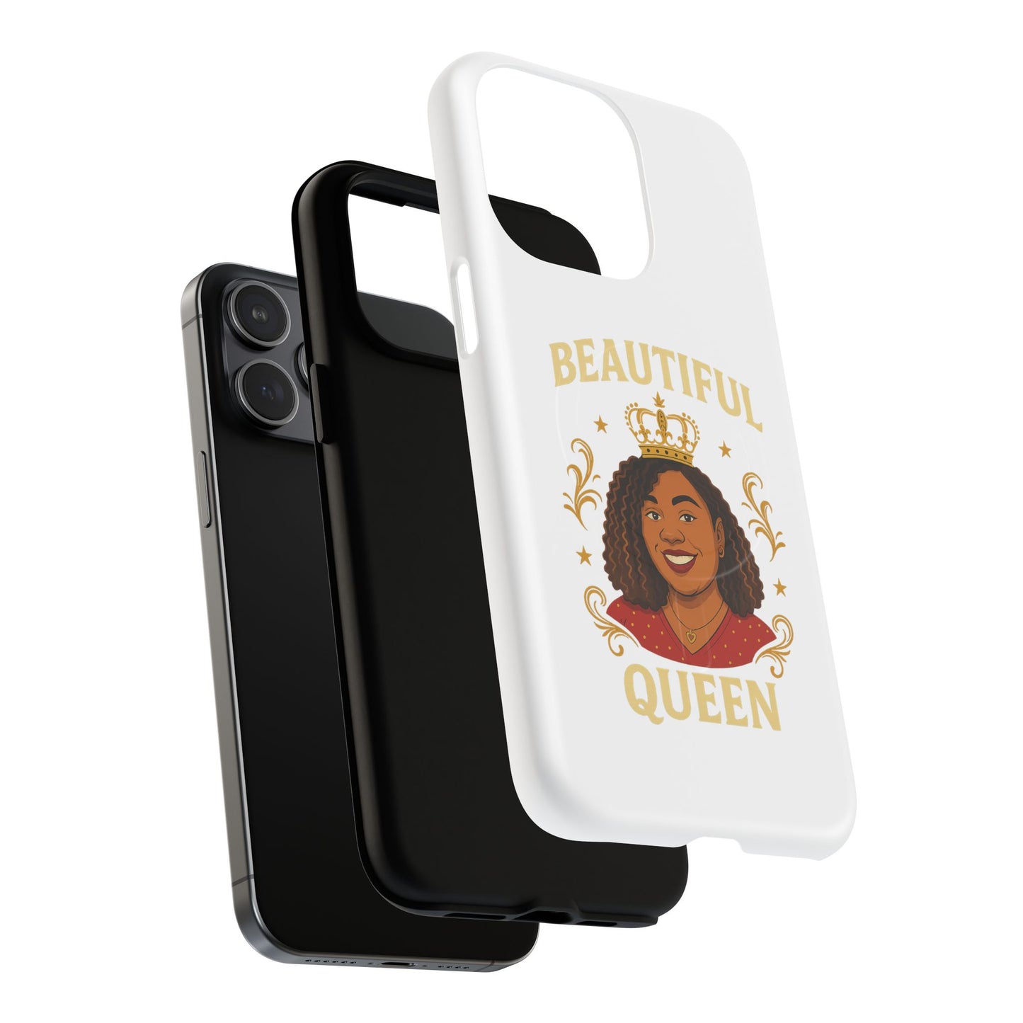 Beautiful Queen Magnetic Phone Case, Tough Phone Cover, Unique Gift for Her, Stylish Phone Accessories, Birthday Present, Empowering Design